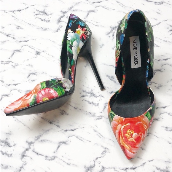 Steve Madden Shoes - Steve Madden Floral Varcityy stiletto heels